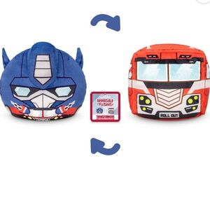 Reversible Plush Cube - Blue & Red Transforming Character